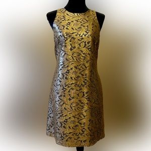Banana Republic Gold and Black dress Size 10